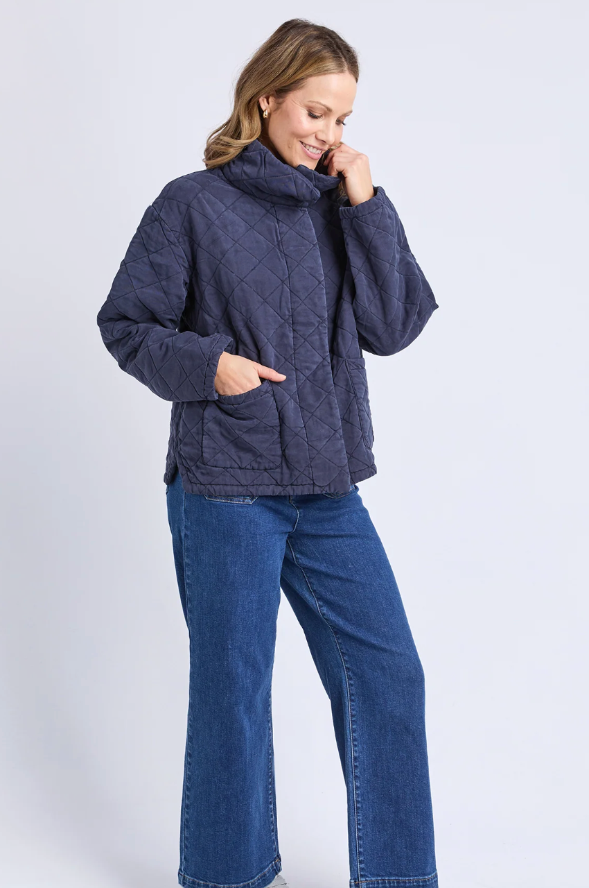 Aurora Quilted Jacket - Navy
