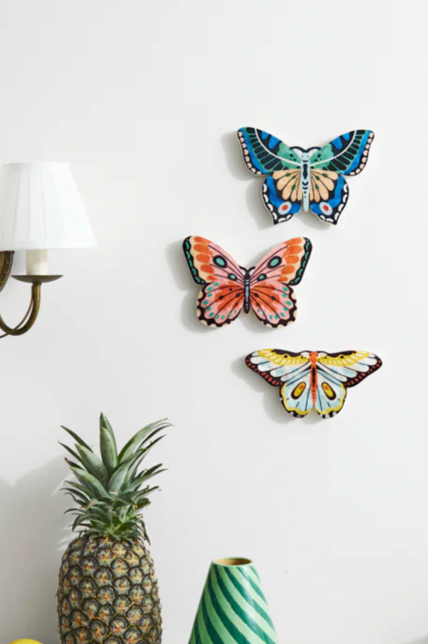 Butterfly Wall Art - Blue/Green