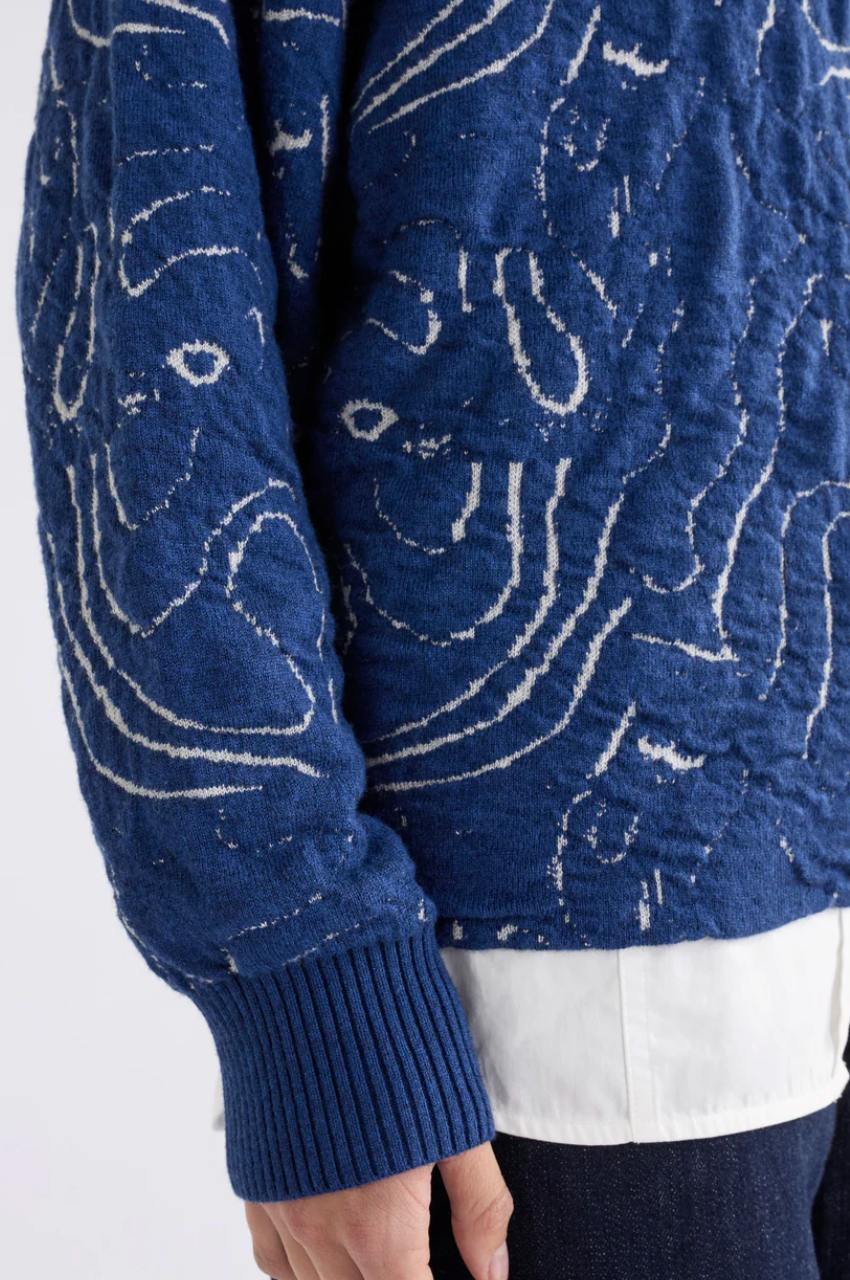 Elk Otillia Sweater - Blue/Silver