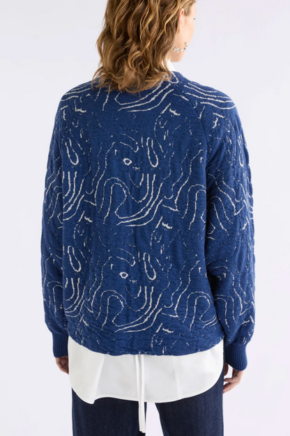 Elk Otillia Sweater - Blue/Silver