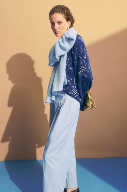 Elk Otillia Sweater - Blue/Silver