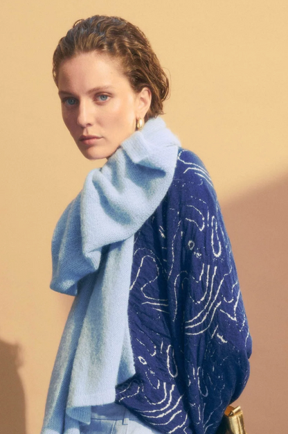 Elk Otillia Sweater - Blue/Silver