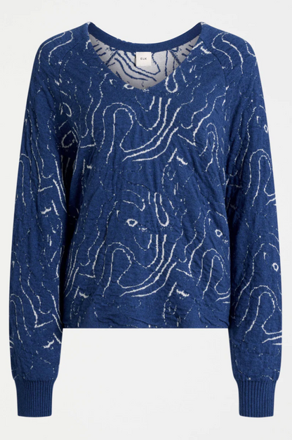 Elk Otillia Sweater - Blue/Silver