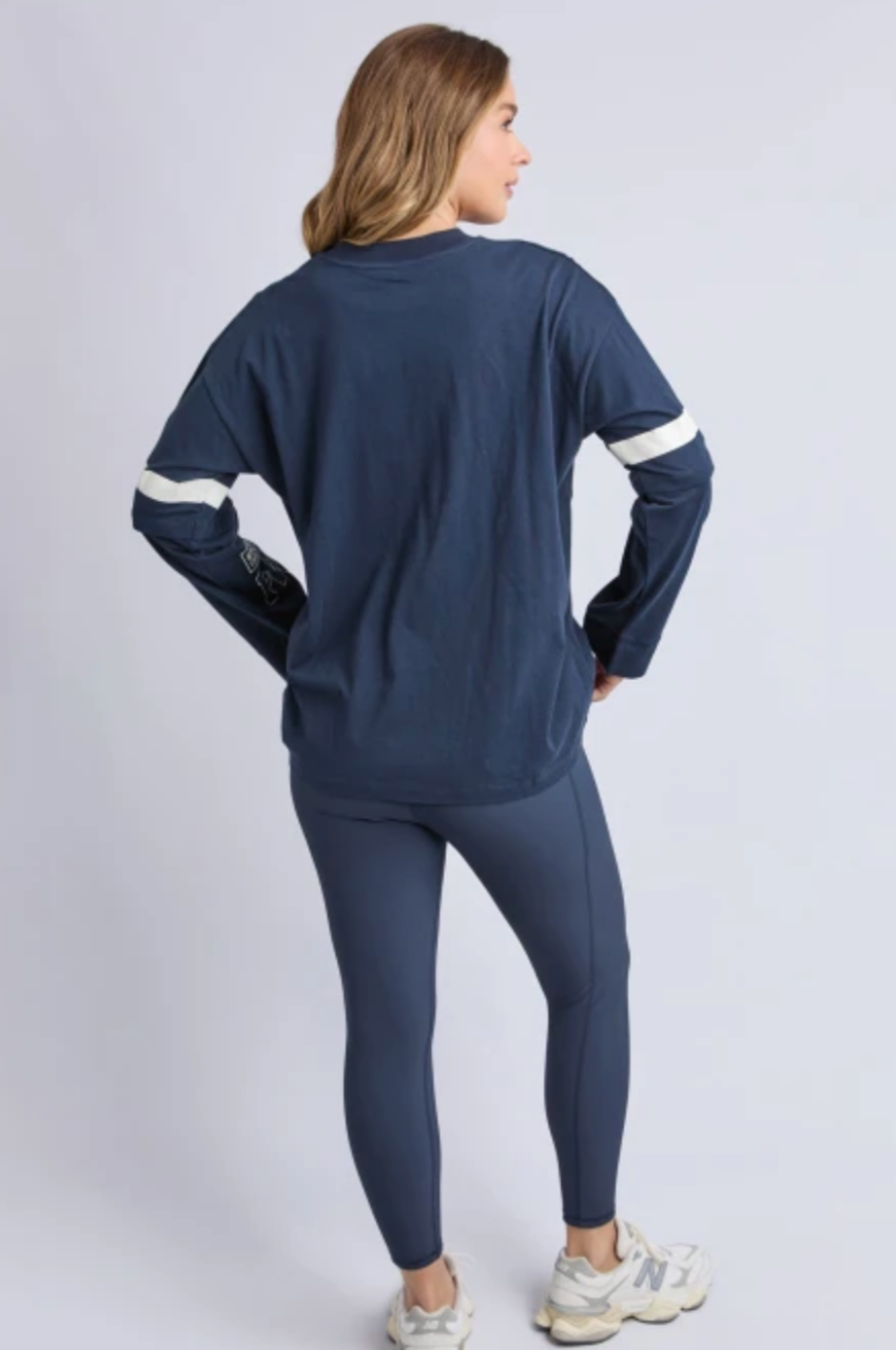 Studio Twin Tee - Navy/White