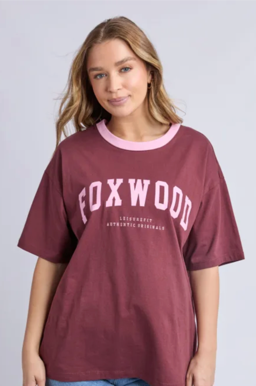 Intention Contrast Tee - Port