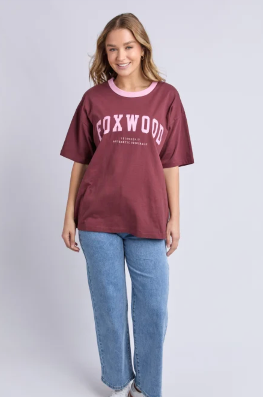 Intention Contrast Tee - Port