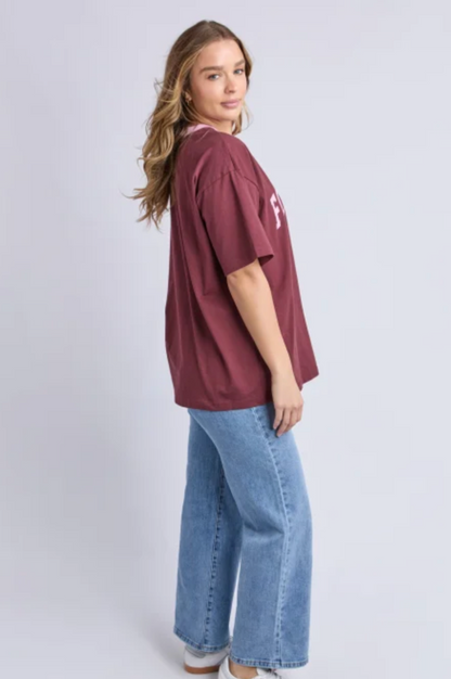 Intention Contrast Tee - Port