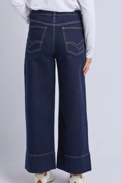 Ando Pin Tuck Jean - Dark Blue Wash