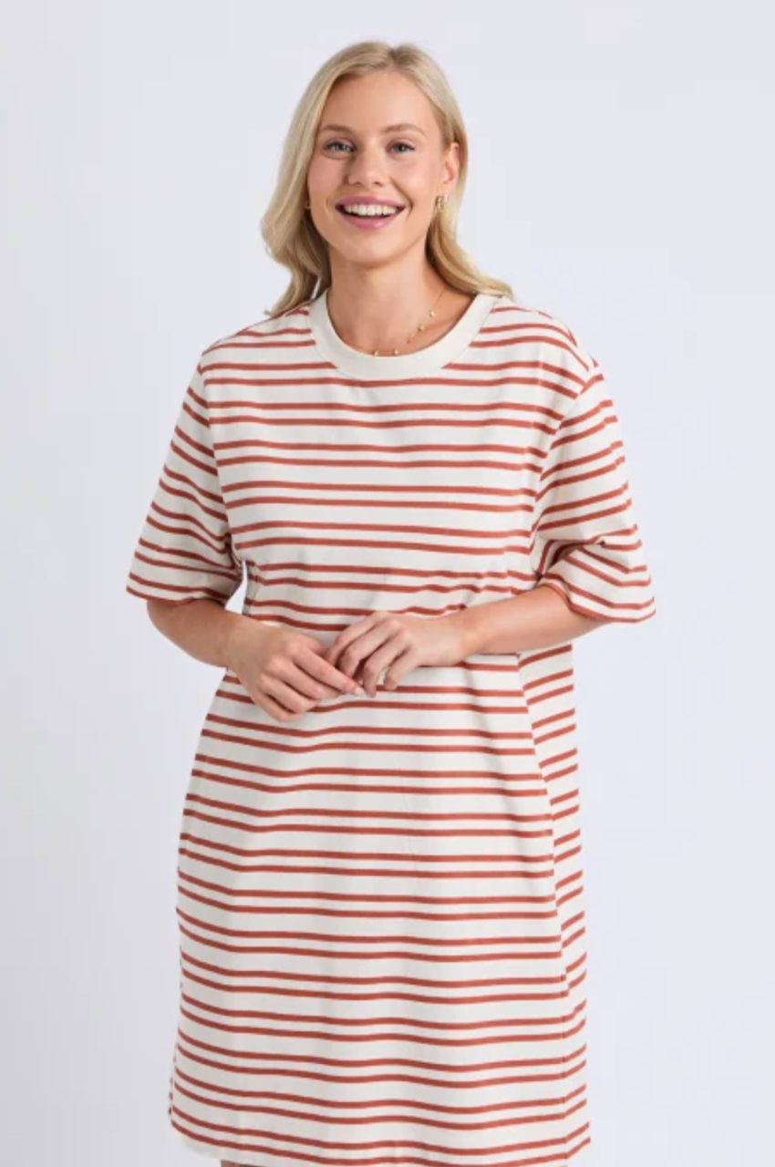 Elm Rouge Tee Dress - Mars/Tan