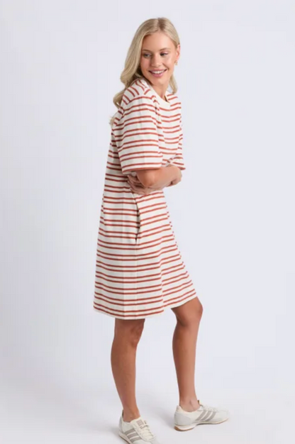 Elm Rouge Tee Dress - Mars/Tan