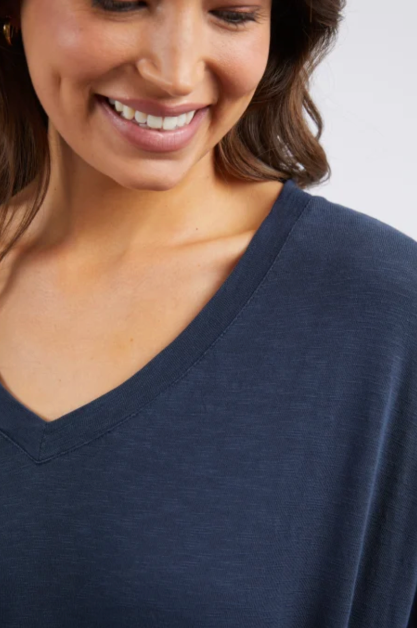 Elm Mazie Vee Neck - Navy