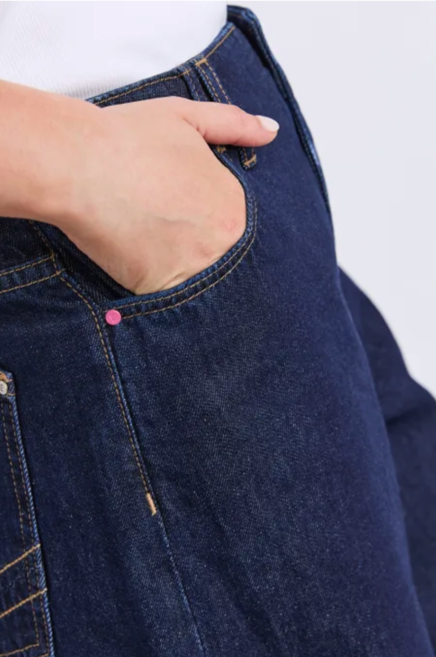 Elm Faith Denim Shorts - Dk Blue Wash