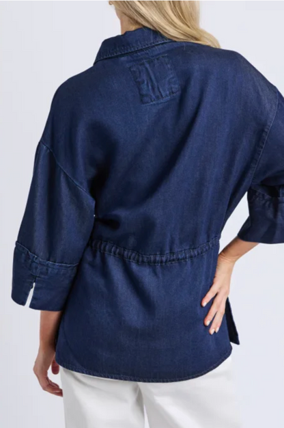 Elm Christine Shacket - Indigo