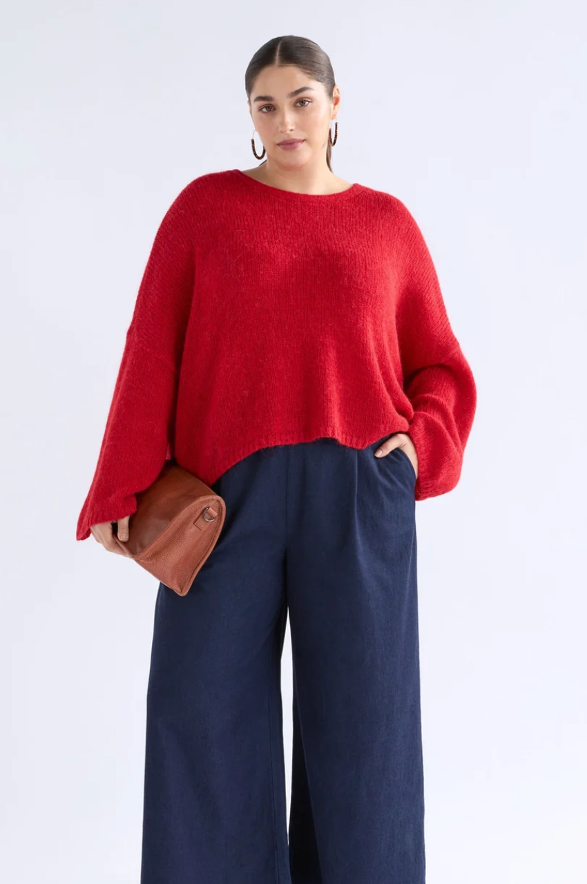 Elk Agna Sweater - Flame Red