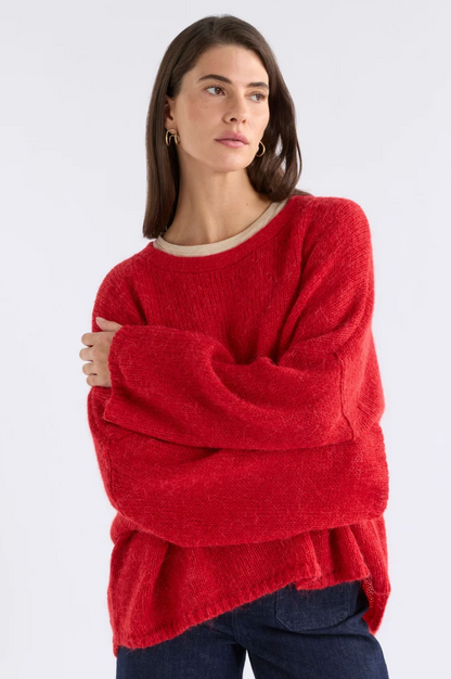 Elk Agna Sweater - Flame Red
