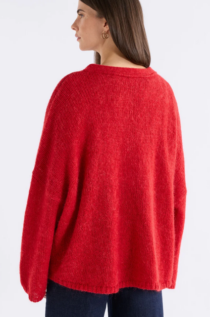 Elk Agna Sweater - Flame Red