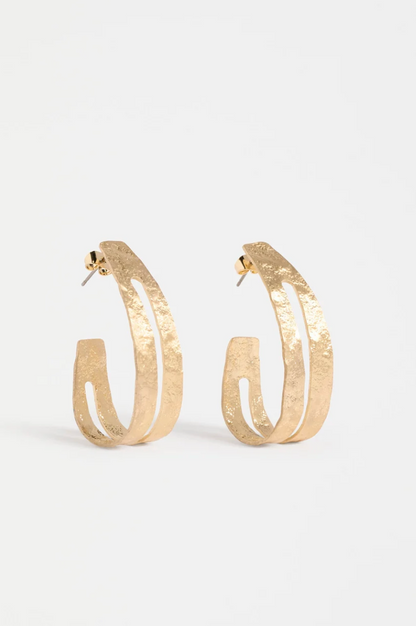 Elk Amner Large Hoop Earring - Gold