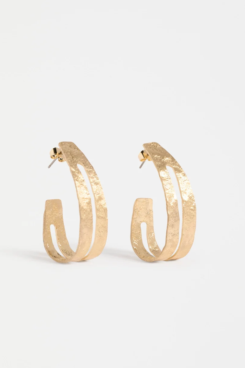 Elk Amner Large Hoop Earring - Gold