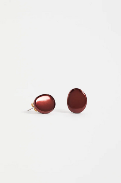 Elk Atur Mini Stud Earring - Espresso