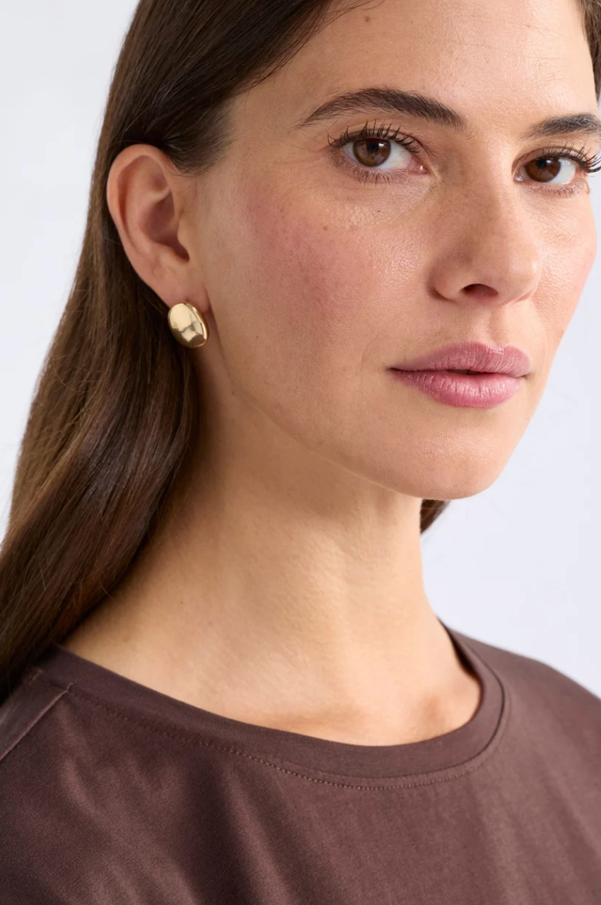 Elk Atur Mini Stud Earring - Silver