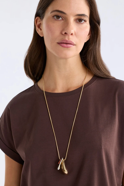 Elk Atur Pendant Necklacen- Espresso