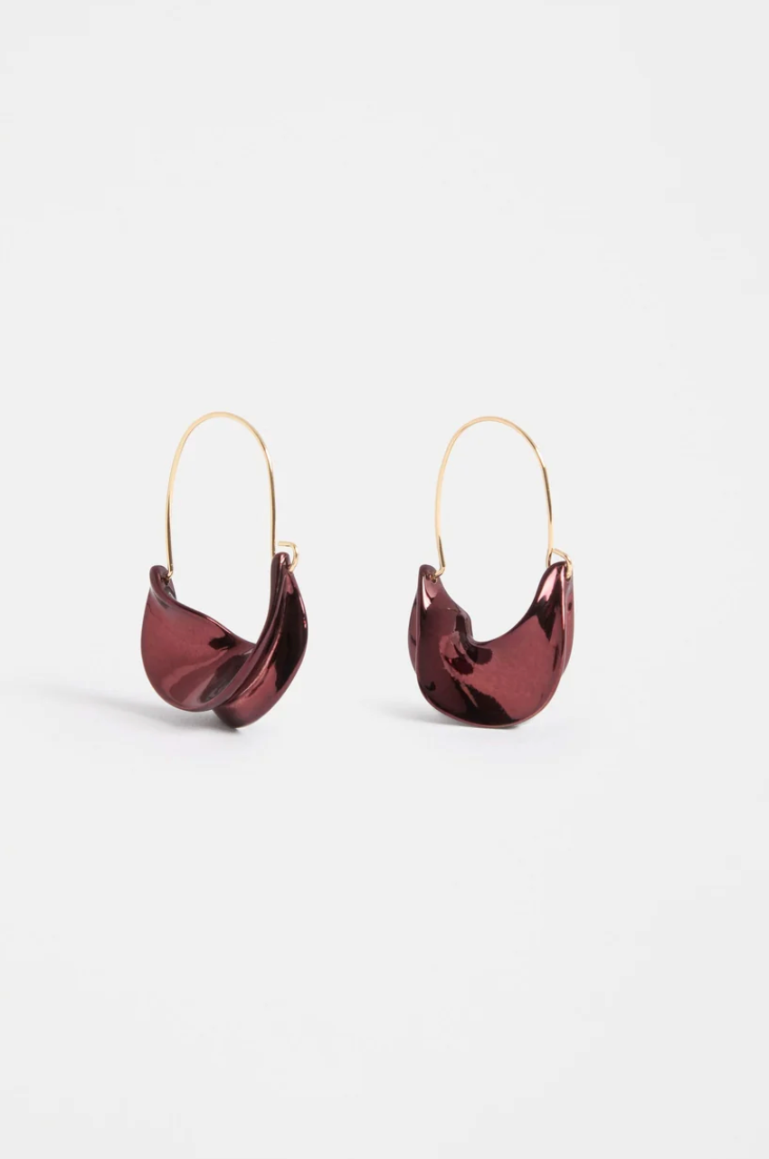 Elk Siita Hoop Earring - Espresso