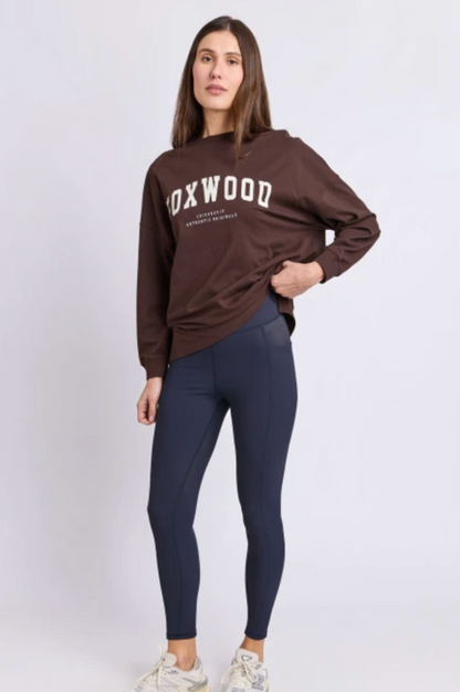 Foxwood Interval L/S Tee - Coffe Bean