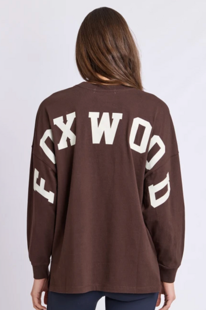 Foxwood Interval L/S Tee - Coffe Bean