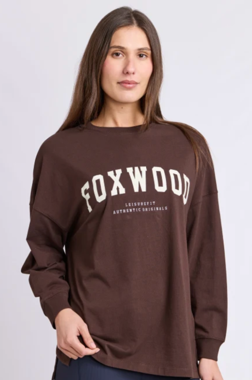 Foxwood Interval L/S Tee - Coffe Bean