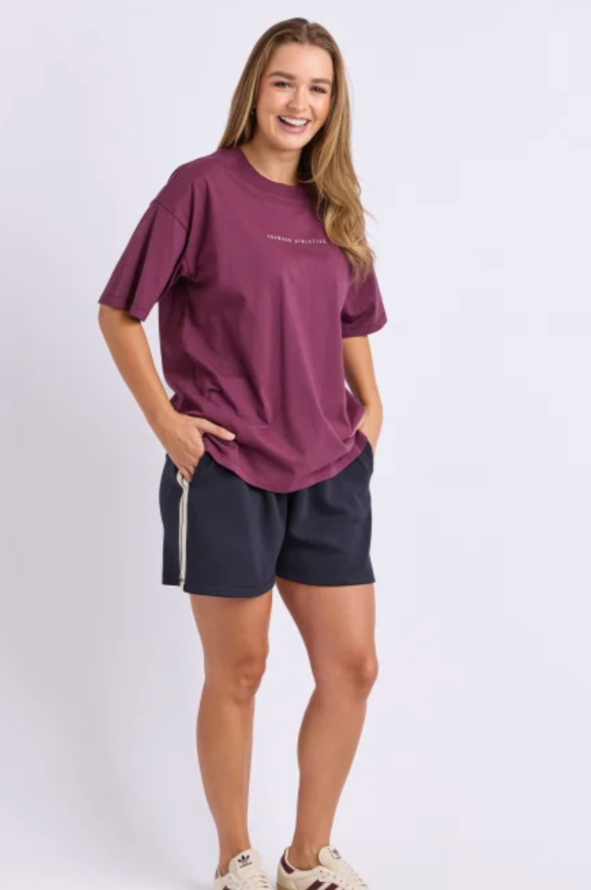 Foxwood Captain Tee - Plum