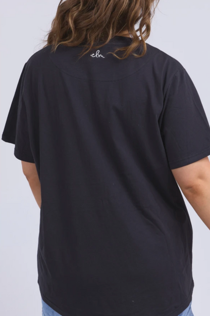 Elm Azalea Tee - Navy