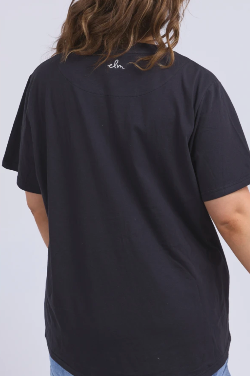 Elm Azalea Tee - Navy