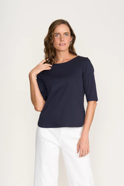 Shore Bet Top - Navy