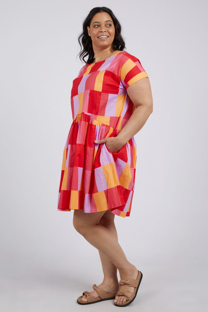 Soleil Check Dress