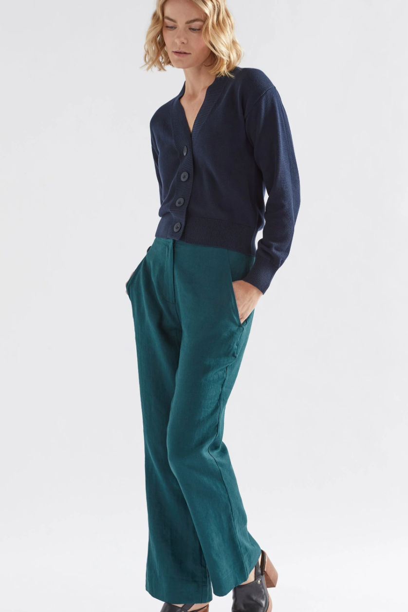 Shop The Strom Mid Rise Wide Leg Linen Pant – ELK AU