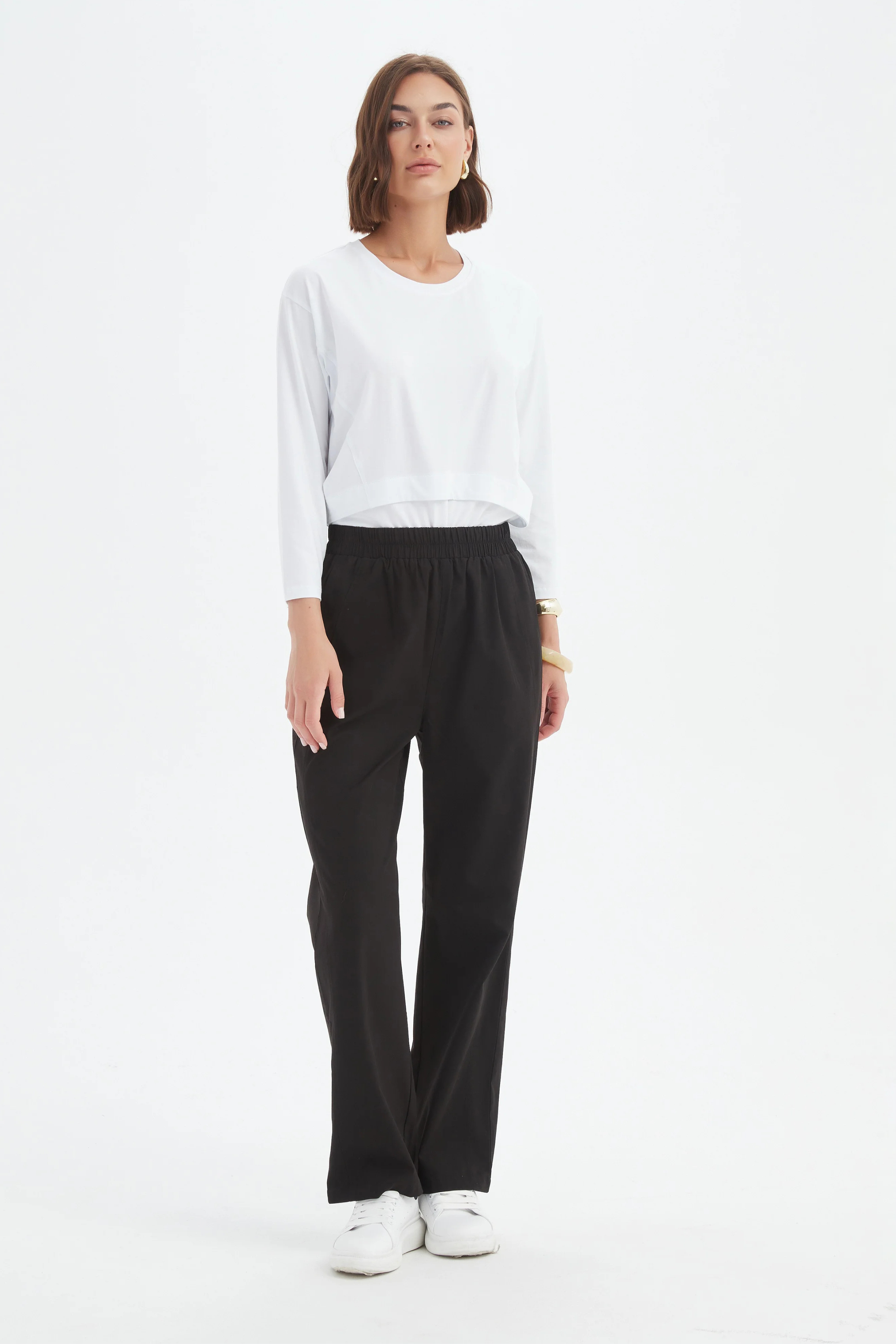 Straight Leg Easy Pant - Black