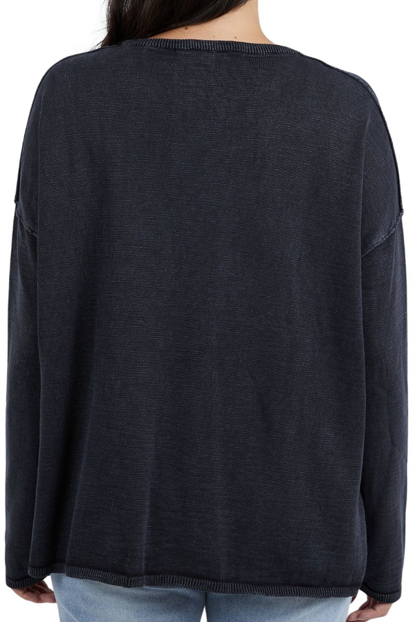 Tahlia L/S Knit - Washed Black
