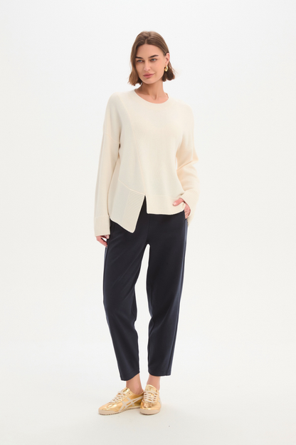 Textured Cuff Knit - Cream