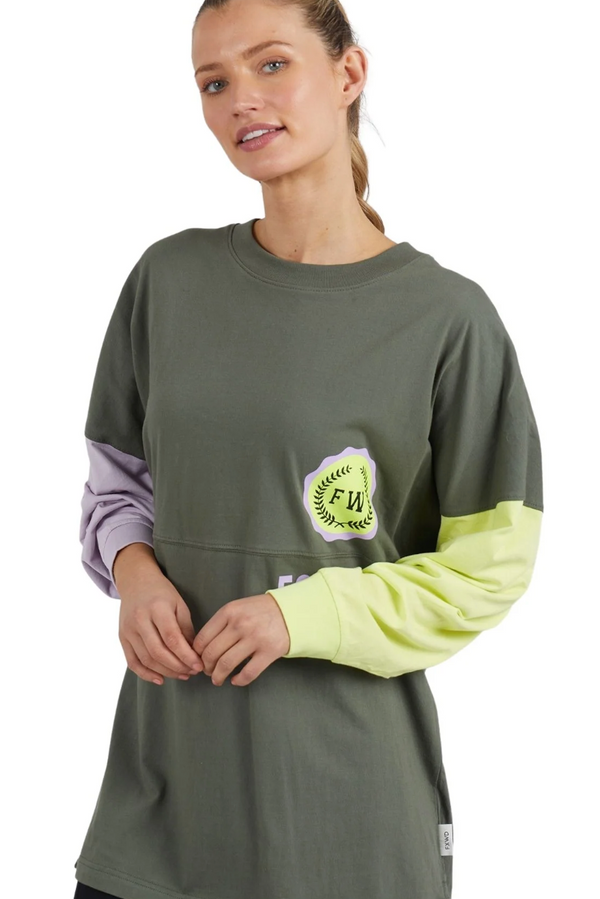 The Oversized L/S Tee - Khaki