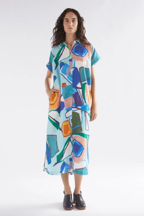 Tilko Shirt Dress - Sun Print