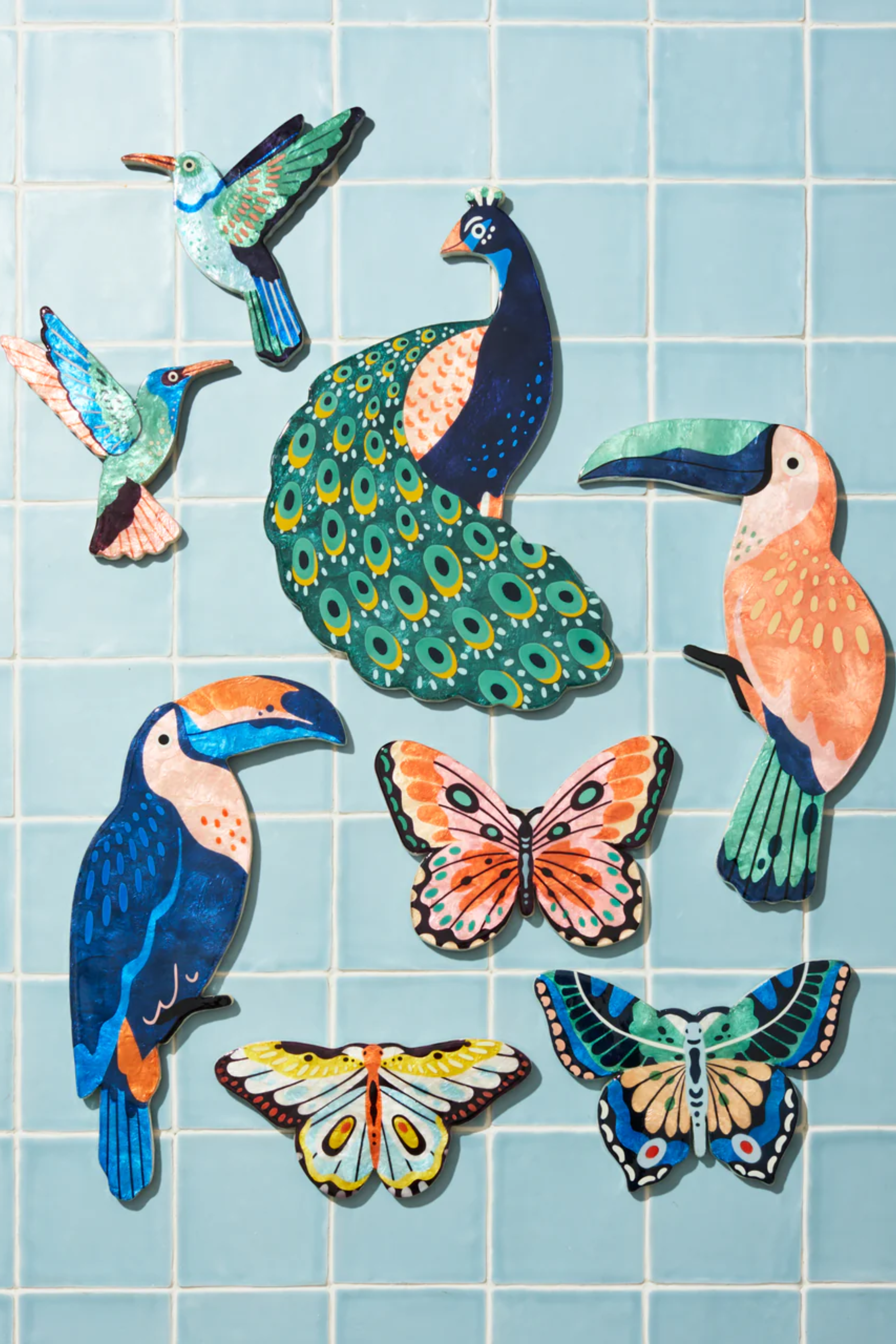 Toucan Navy Wall Art