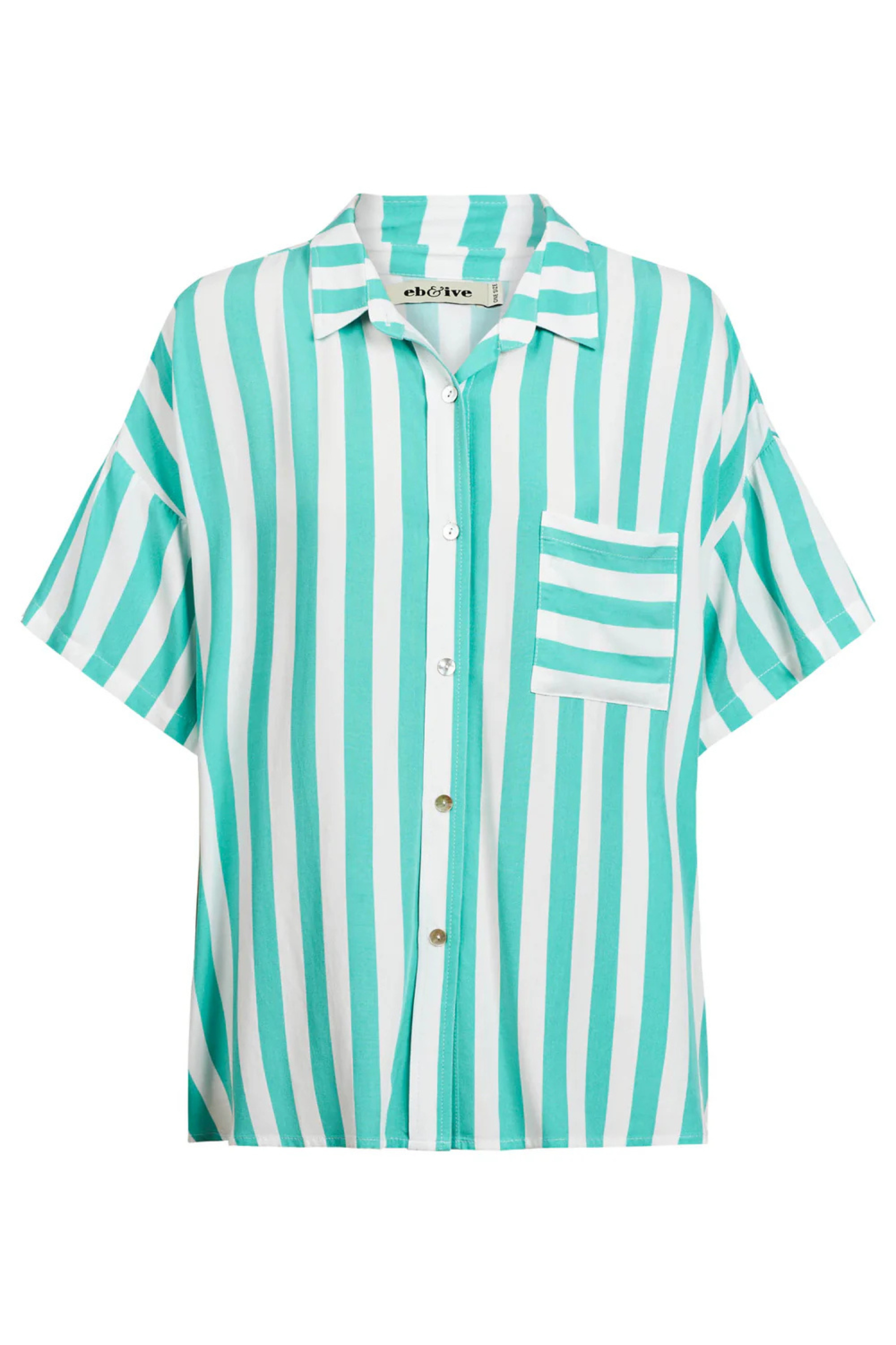 Treville Stripe Shirt - Aqua