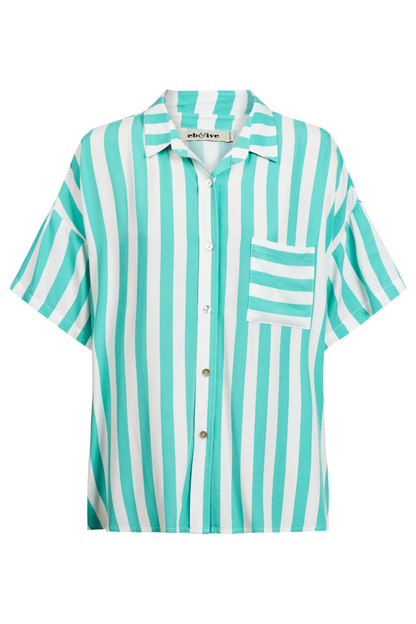 Treville Stripe Shirt - Aqua
