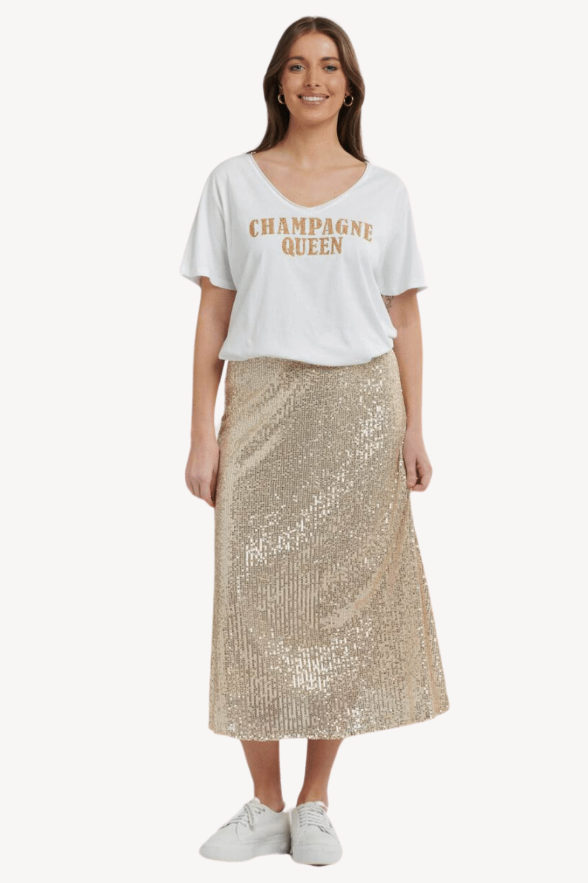 Urban Luxury Sparkle Sequin Skirt Gold Free Shipping Afterpay Available Mookah