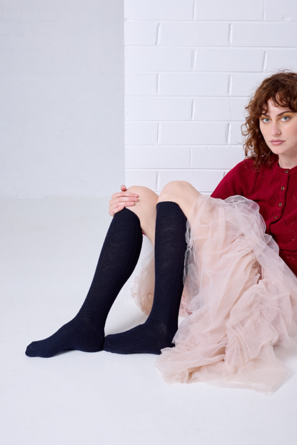 Vintage Merino Socks - Midnight