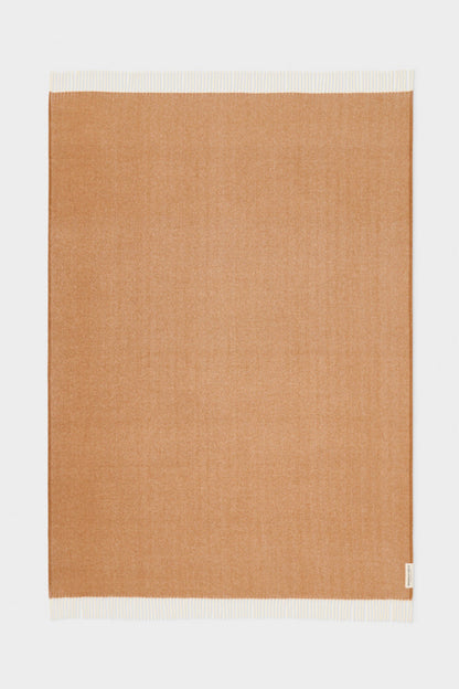 Wool Herringbone Throw - Spice