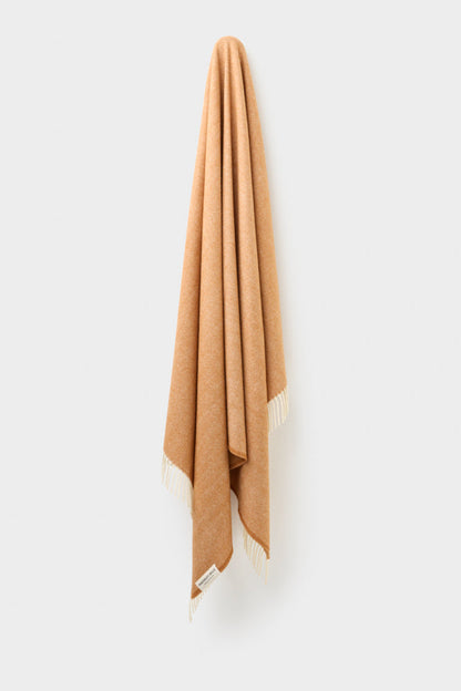 Wool Herringbone Throw - Spice