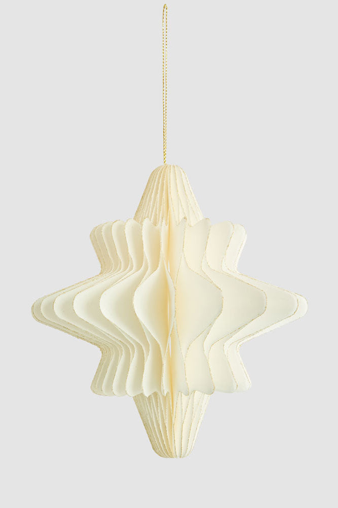 Paper Star Decoration Large White