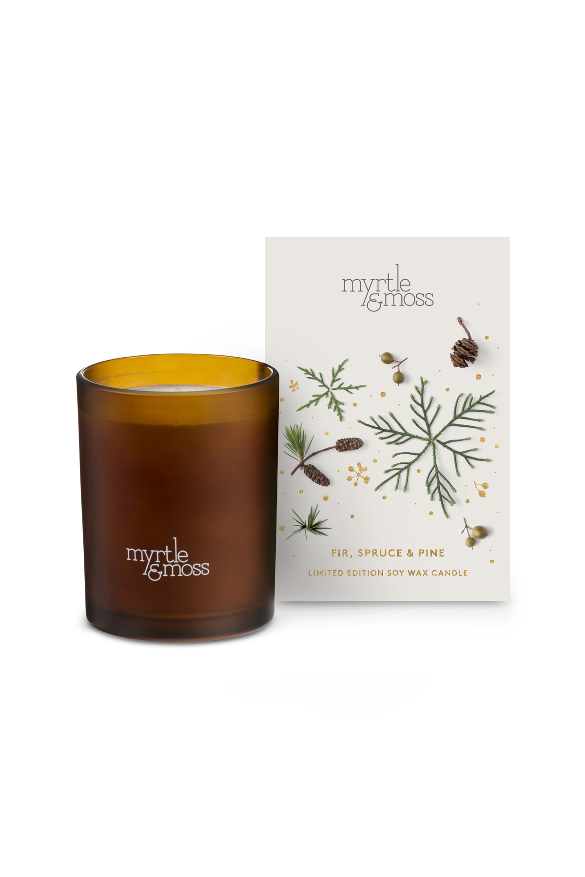 Xmas Candle - Pine, Fir & Spruce (white)