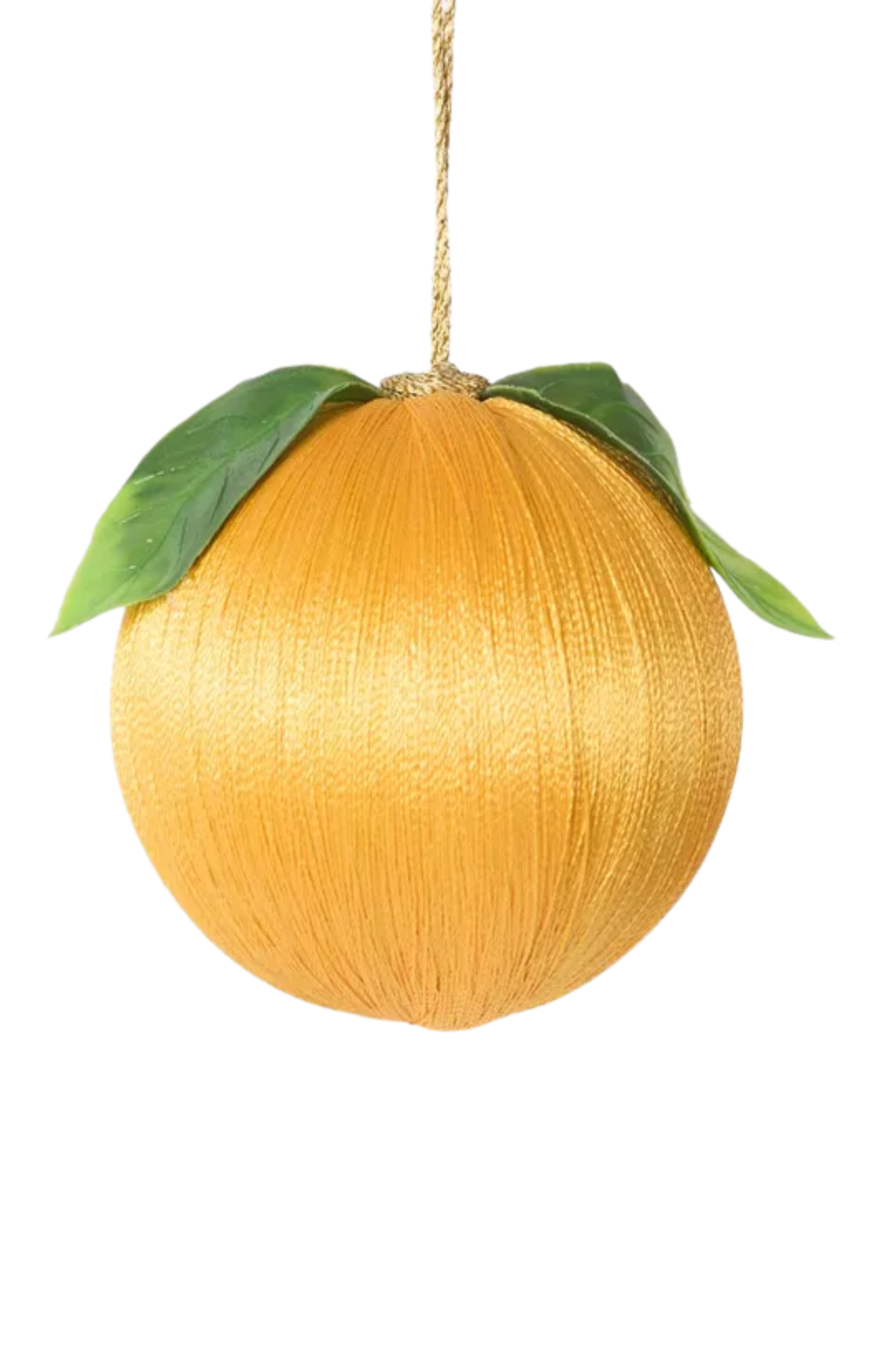 Yellow Silk Fruit Bauble